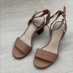 Aldo Women's Brown Ankle Strap Sandals